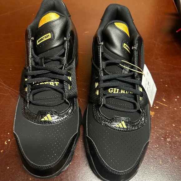 Adidas Unisex Adults Black Gold Agent Gil Restomod Basketball Shoes M12.5 W13.5 main image 4